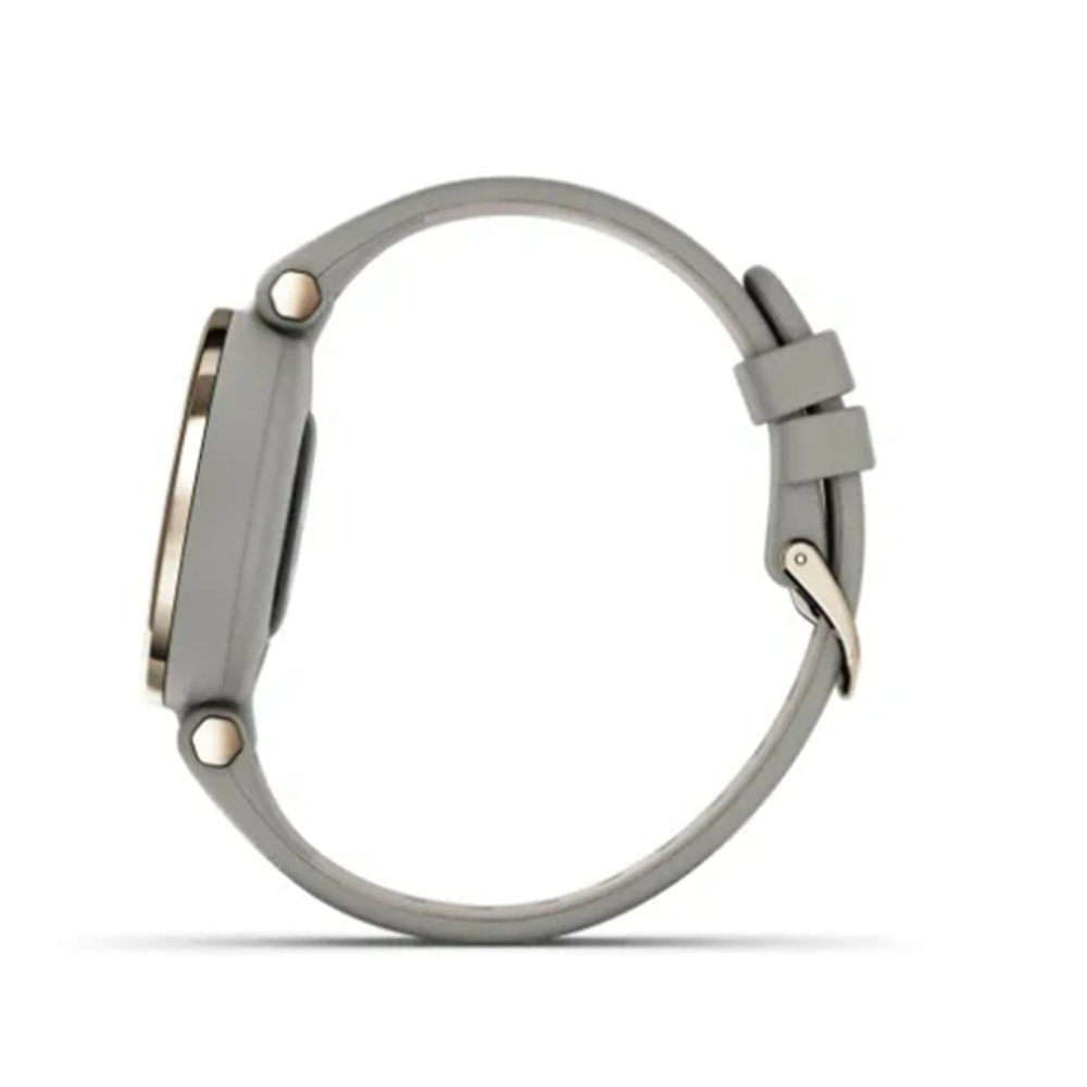 Умные часы Garmin Lily кремово-золотой безель, серый корпус Braloba и итальянский кожаный ремешок