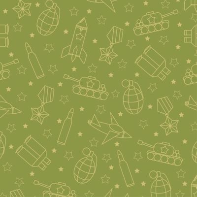 Линейные рисунки военной символики