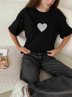 Футболка для девочки сердце