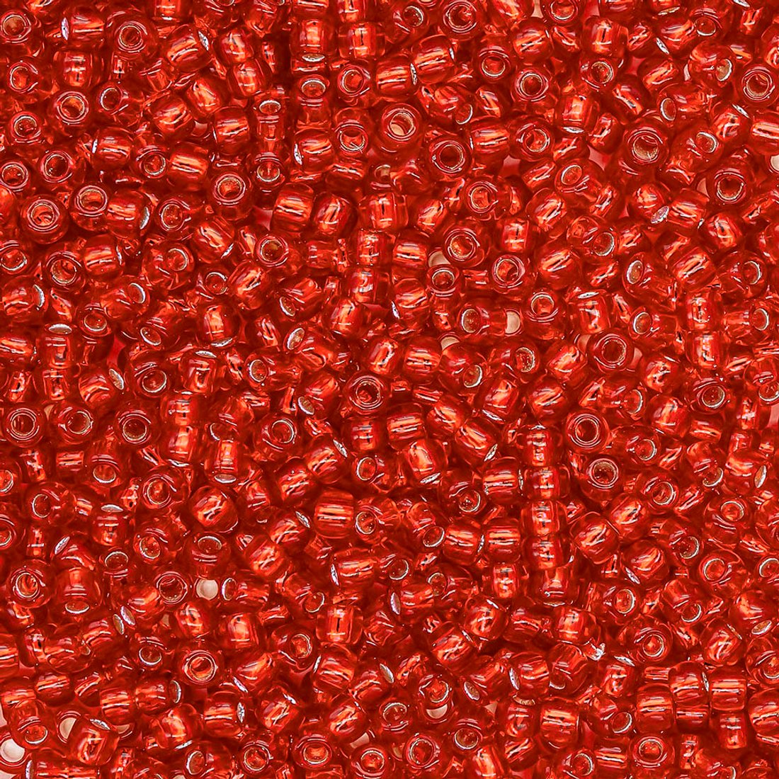 Японский бисер TOHO Round 11/0 (№25B), с внутренним серебрением, прозрачный