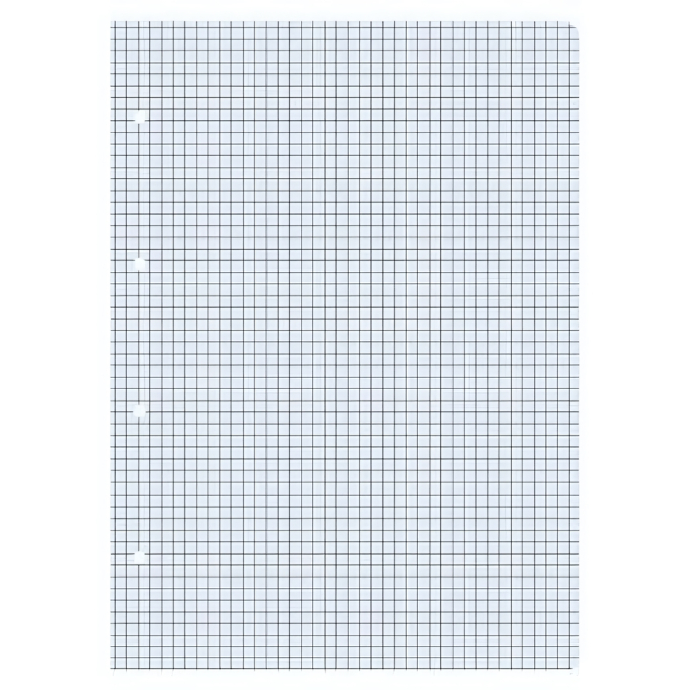 Блок сменный для тетрадей А5 50л. клетка, на кольцах, голубой (Альт)