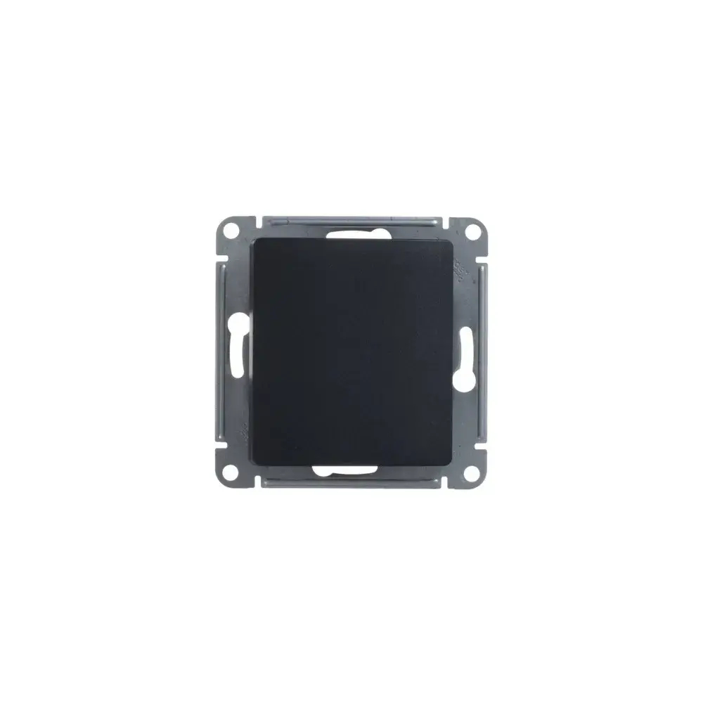 GLOSSA 1-клавишный ПЕРЕКЛЮЧАТЕЛЬ, сх.6, 10АХ, механизм, АНТРАЦИТ