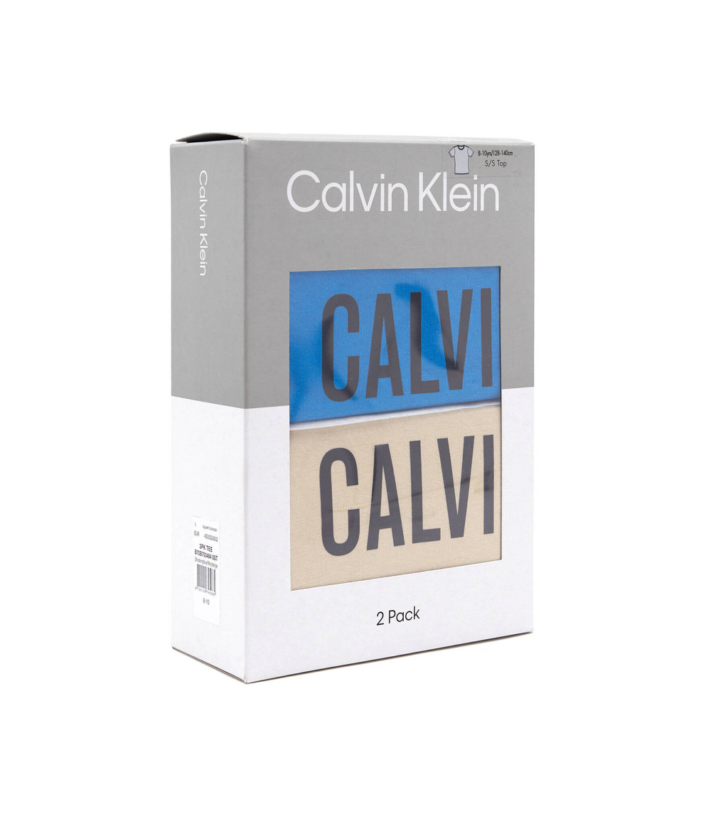 Футболка 2шт. Calvin Klein Underwear - голубой(B70B700484)