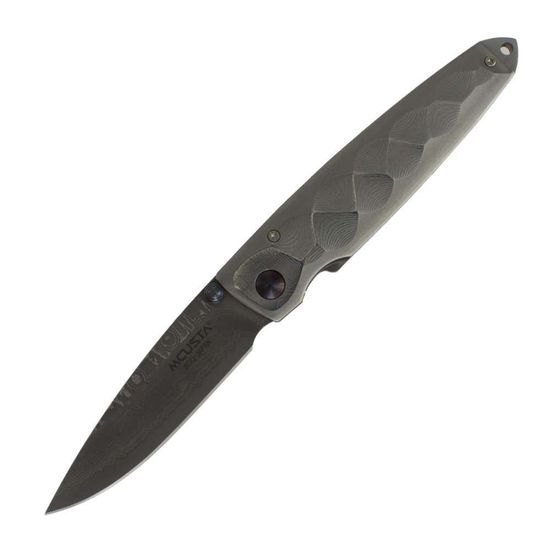 Складной нож Mcusta Damascus Tsuchi MC-0034D c клинком из стали VG-10 San Mai (Laminated Stainlesss Damascus) рукоять Damascus