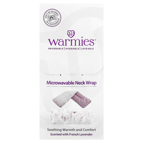 Warmies, повязки для шеи, которые можно использовать в микроволновой печи, зефир и французская лаванда, 1 шт.