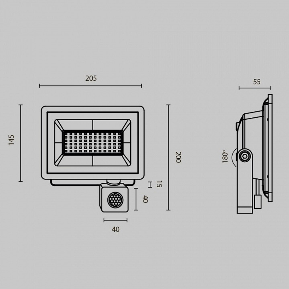 Настенно-потолочный прожектор Maytoni Flood FL001-L50B6KSR
