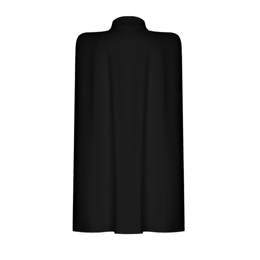 Жакет укороченный с кейпом