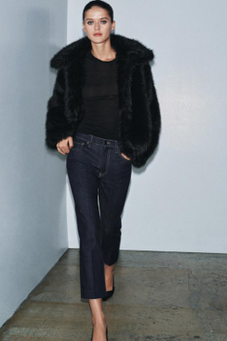 ZARA ДЖИНСЫ BOOTCUT ИЗ КОЛЛЕКЦИИ ZW СО СРЕДНЕЙ ПОСАДКОЙ, СИНИЙ