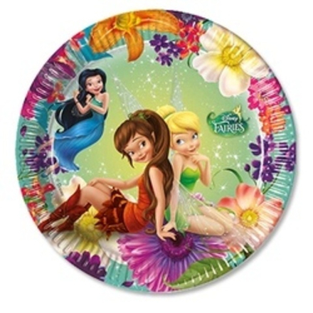 Тарелка бумажная, Феи магия 20см 8шт