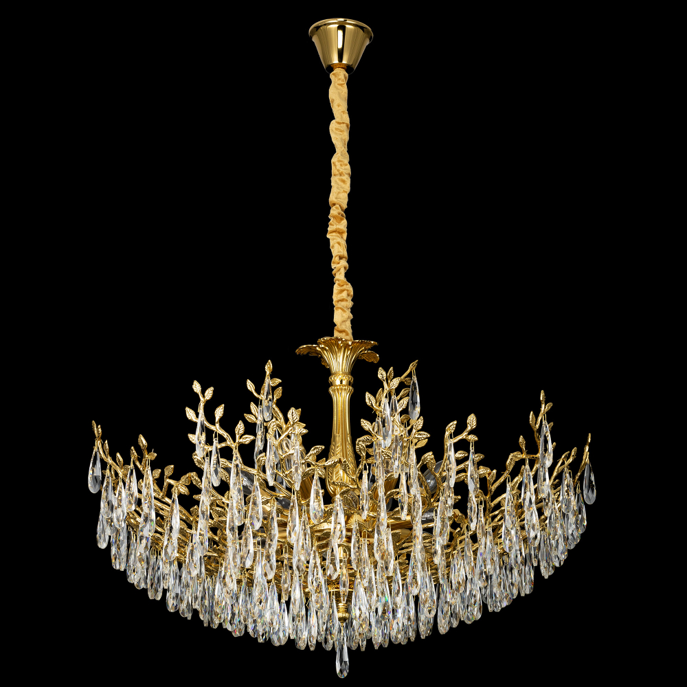 Citilux RITZ CL310122 Люстра хрустальная подвесная Золото