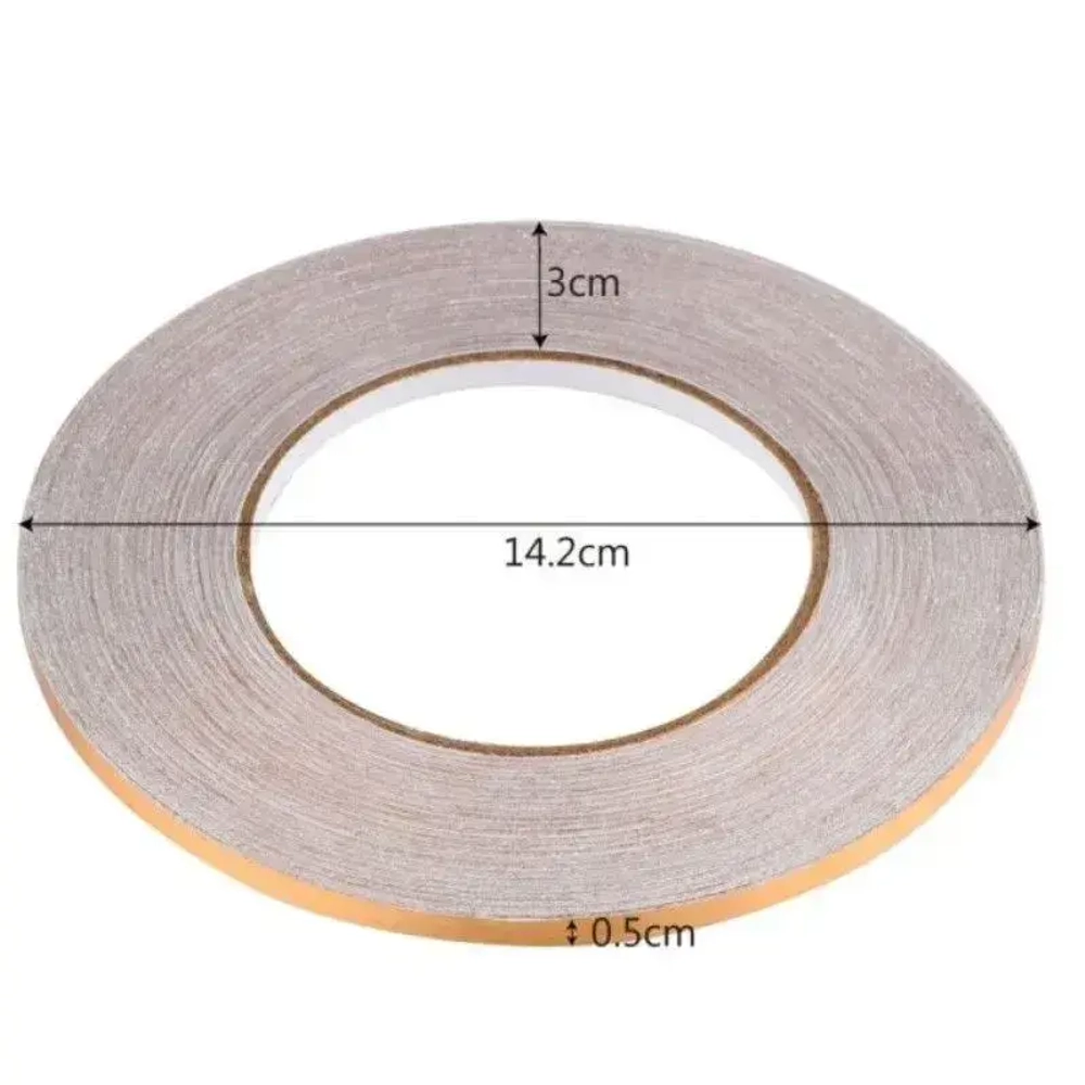 Межплиточная лента 0.5смх35м, серебристая