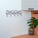 Вешалка "Кружева 5" коричневая