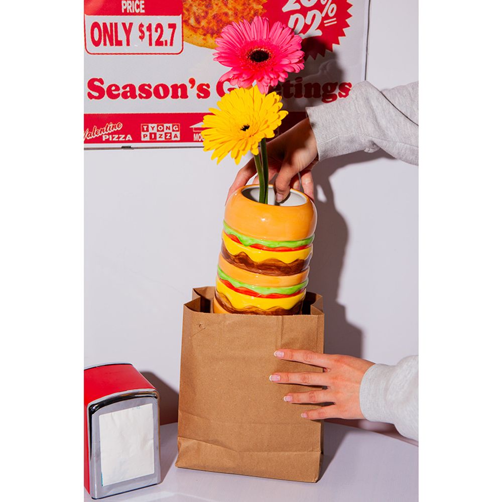 Ваза для цветов Fast Food, Burger, 18 см