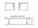 Панель для душевого поддона Ravak Galaxy Pro/Gigant Pro 120х90 Set R XA83GP71010 Белая