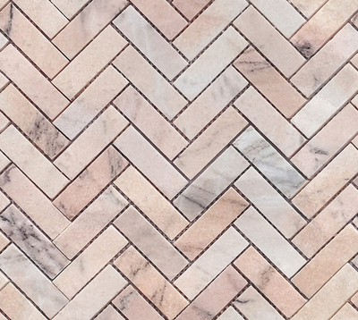 Мозаика Rosa Salmone POL fish 23x73x7