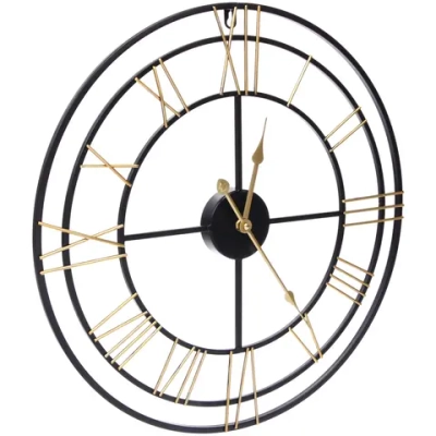 Часы настенные «LOFT HOME « 50см, желтые цифры