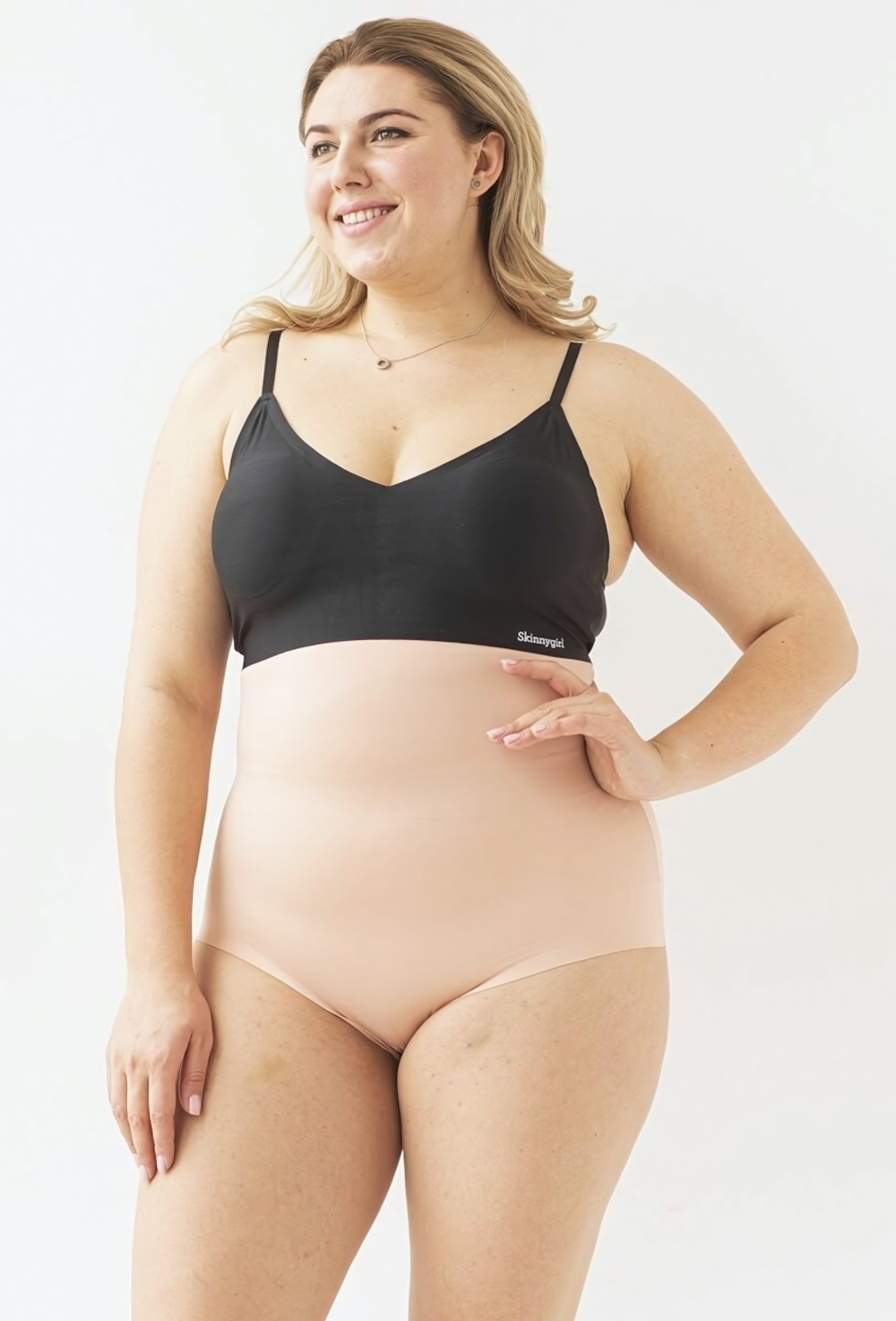 Утягивающие трусы с высокой талией (Размер: S) (Цвет: бежевый)