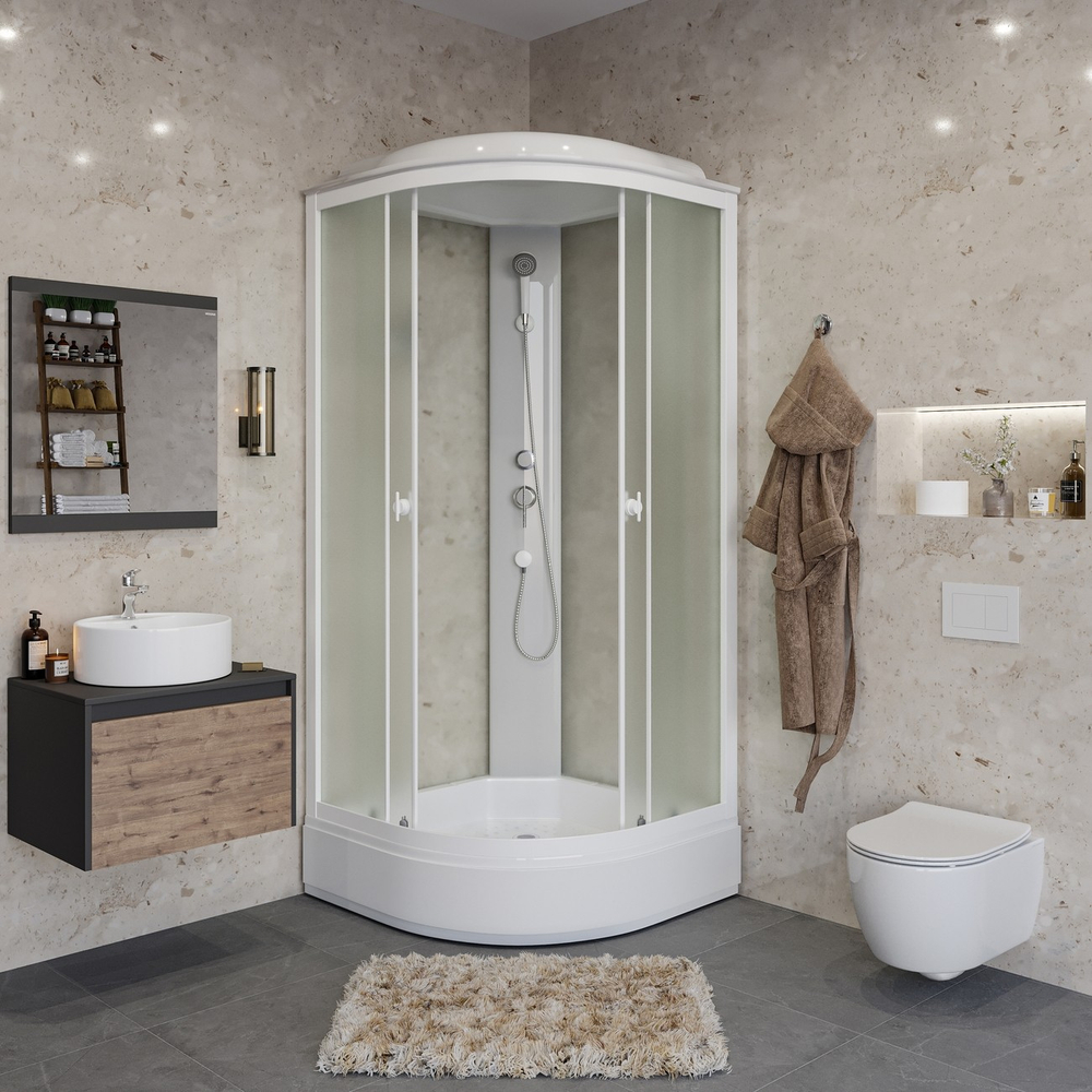 Душевая кабина Niagara (Ниагара) Promo P90/26/MT со средним поддоном, 90х90х215