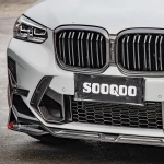 Карбоновая губа переднего бампера для BMW X3M F97 Рестайлинг / X4M F98 Рестайлинг 2022+ БМВ