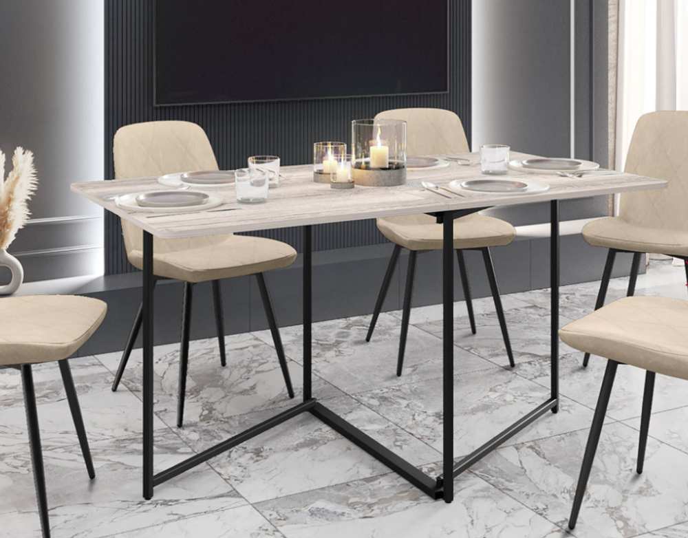 Колибри-16 (DaVita) Стол-книжка (дуб канадский/черный)