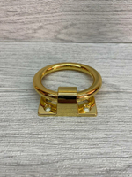 Мебельная ручка-кольцо золото "Трабл Шутер" 80мм