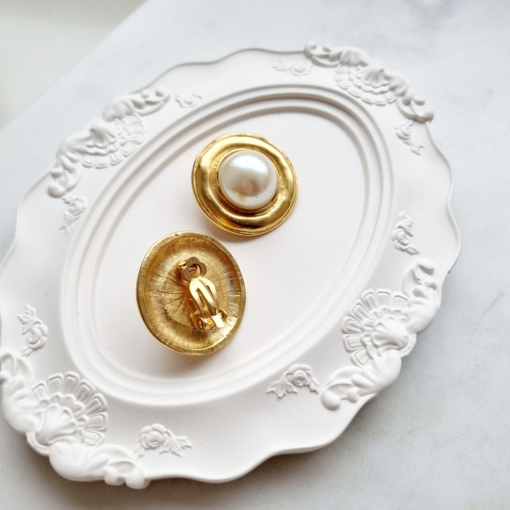 Клипсы с жемчугом