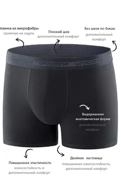 Мужские трусы BB08 Черный