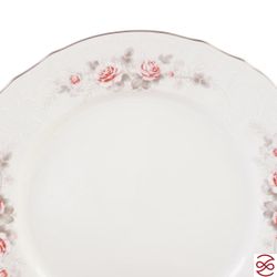 Столовый сервиз на 6 персон Bernadotte Серая роза платина 27 предметов