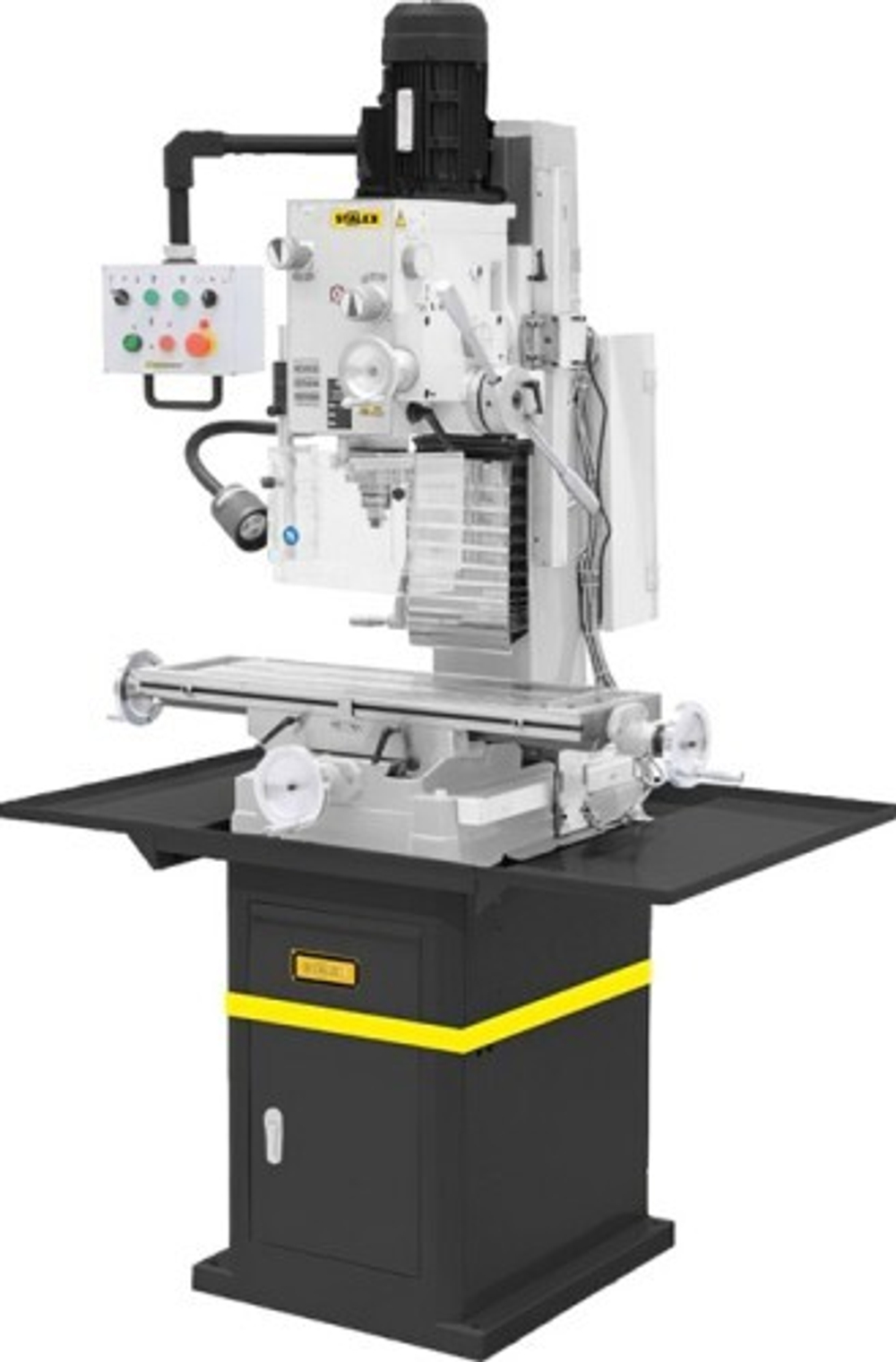 Станок фрезерно-сверлильный STALEX BF45 800х240 мм, с подставкой