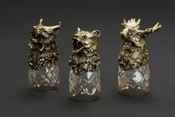 Набор стопок "Лесные звери" в подарочной коробке