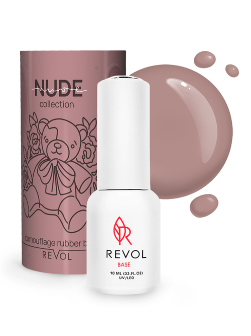 REVOL Rubber Base Nude №6 Teddy bear, 10мл