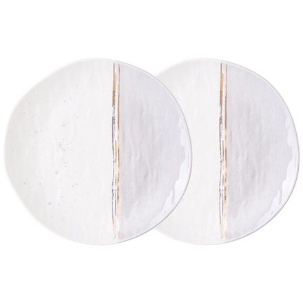 НАБОР ТАРЕЛОК ЗАКУСОЧНЫХ LEFARD "GREY" 2 ШТ. 20,5 СМ (КОР=24НАБ.)