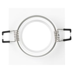 Светильник встраиваемый алюминиевый ЭРА KL87 WH под лампу MR16 GU5.3 белый | Алюминиевые встраиваемые светильники