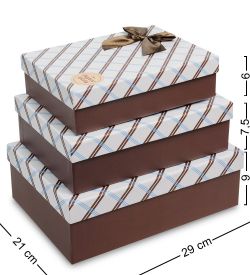 Packing Symphony WF-71-B Набор коробок из 3шт «Прямоугольник» цв.коричневый