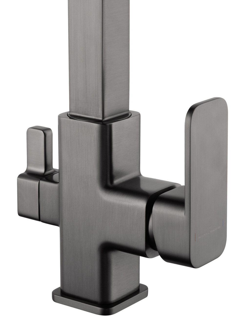 Смеситель для кухни с гибким изливом и подключением фильтра WONZON & WOGHAND, Темный графит (WW-88458012-BGM )