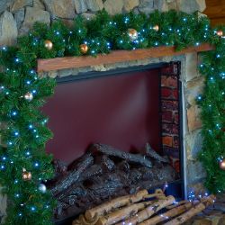 ULD-S2000-200-DGA WHITE IP20 DEW Гирлянда светодиодная Роса. 20м. 200 светодиодов. Белый свет. Провод зеленый. ТМ Uniel