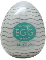 Мастурбатор-яичко WAVY (Цвет: прозрачный)