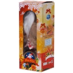 Дед Мороз - Лесовичок «Лесной гость» 30 см, Красный/бежевый