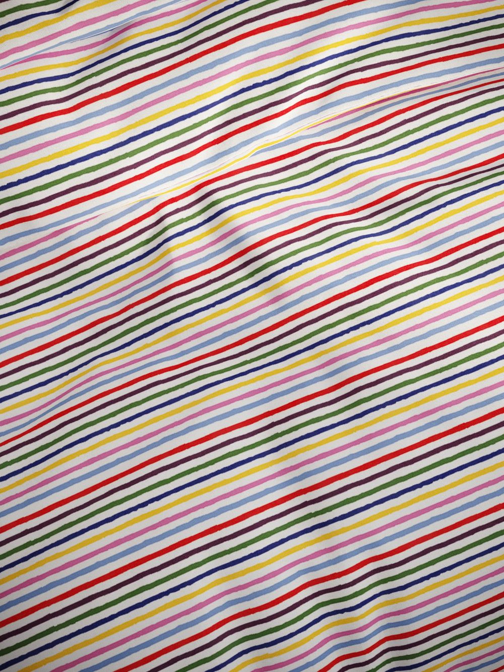 Простынь на резинке перкаль Сказка "Радужная полоска" 180x200 см