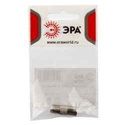 Переходник ЭРА SIMPLE RS-A01-1 гнездо F-штекер TV упаковка 1 шт | Разъёмы, переходники, ТВ делители