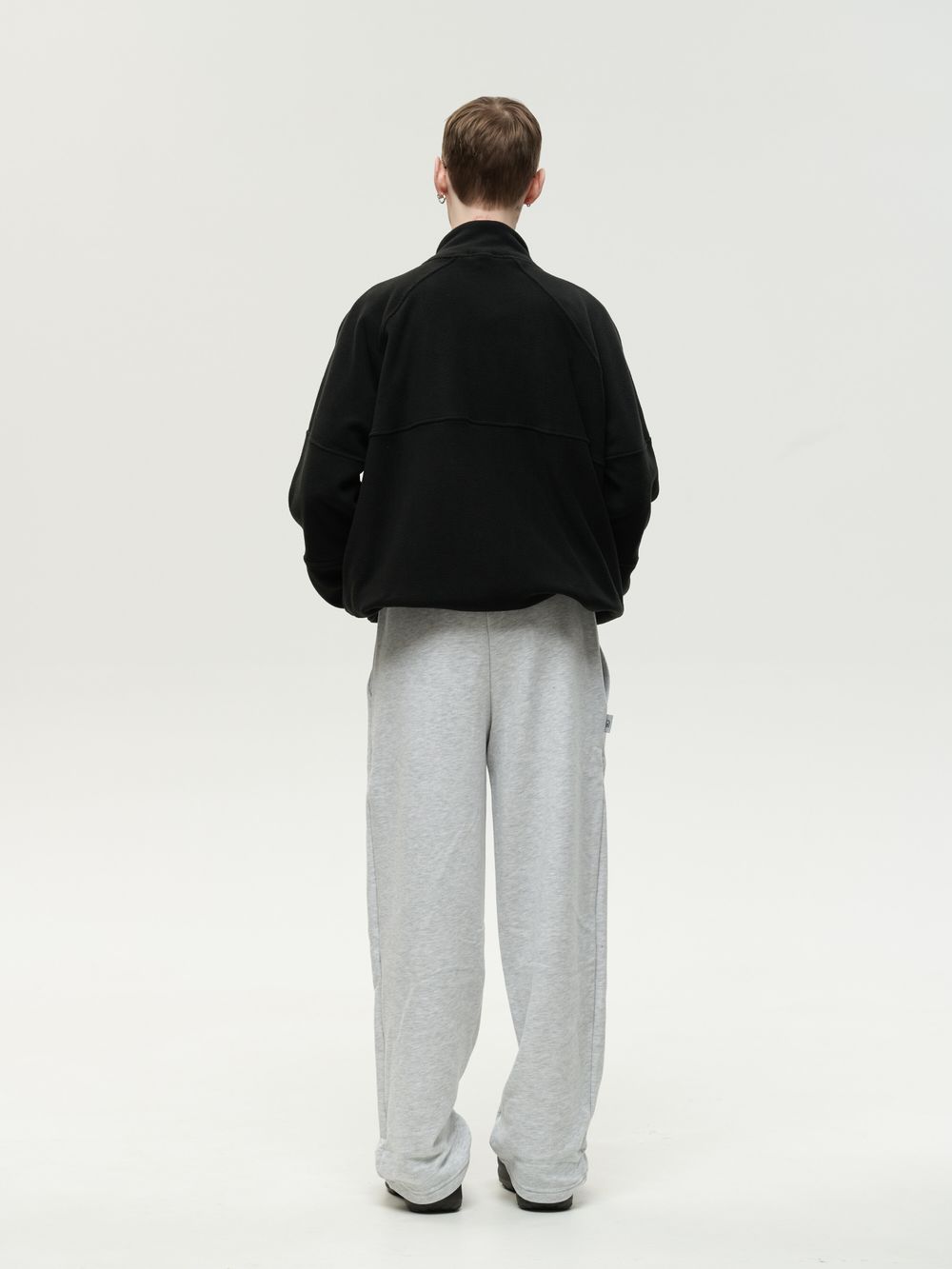 Толстовка One Two Drawstring Half-Zipped черная