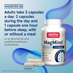 Jarrow Formulas, Vegan MagMind®, добавка для здоровья мозга, 90 растительных капсул (48 мг в 1 капсуле)