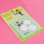 Прозрачные стикеры для заметок с клеевым краем, Alingar, 73 х 73 мм, 50 л., покрытие starlight touch, "GOAL", салатовый, водонеприниц., европодвес