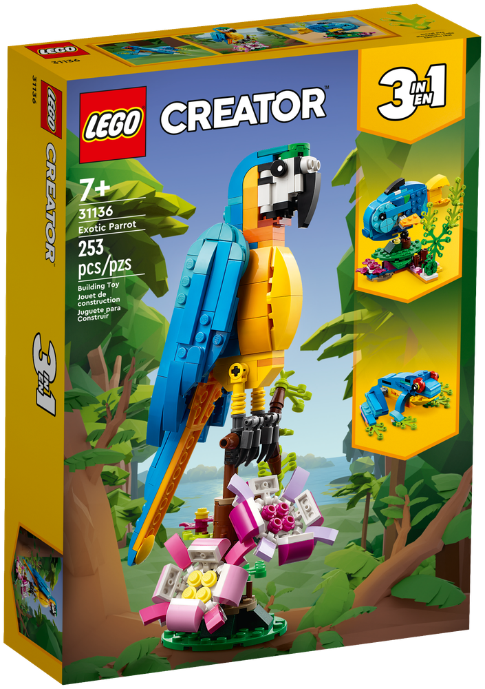 Конструктор LEGO Creator 31136 Экзотический попугай