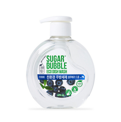 Эко-средство для мытья посуды SugarBubble с ароматом голубики 470 мл, бутылка