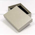 Коробка Ювелирная 11х8х3.4 см "Ромбики" (Серый)