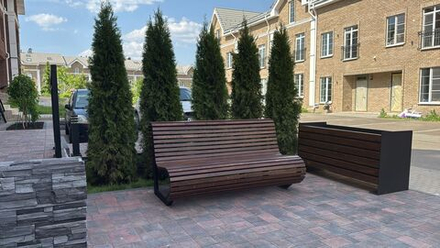 Вазон «Ирис», сосна 1,5м, палисандр