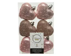 Набор игрушек Сердце любви 6 шт., нежно-розовый, Kaemingk (028017)