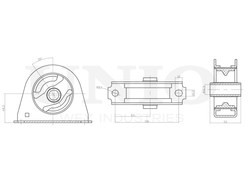 Опора двигателя передняя UNIO RMP-15068
