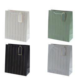 GAEM Пакет подарочный M (бумага 210г/м2, блок 12шт), L26 W12 H32 см, 4в.